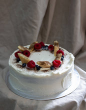 Load image into Gallery viewer, 8'' Fully iced Tiramisu Cake (Vegan)