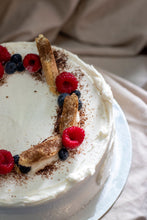 Load image into Gallery viewer, 8'' Fully iced Tiramisu Cake (Vegan)