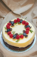 Load image into Gallery viewer, 8&#39;&#39; Festive Chocolate Guinness Cake with Cream Cheese Frosting
